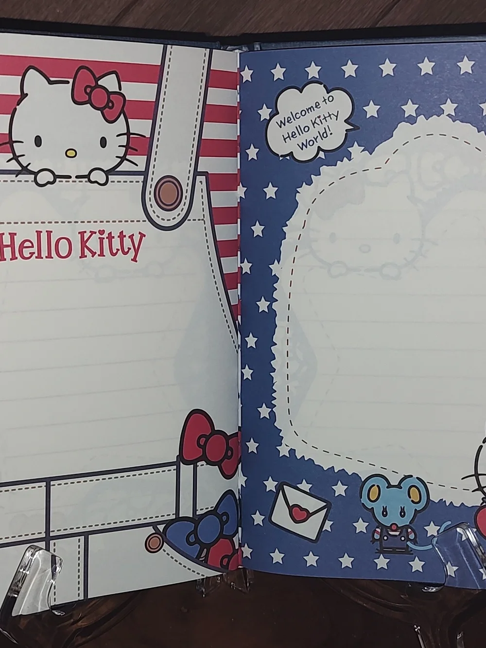 New! Hello Kitty Blue Cute Notebook